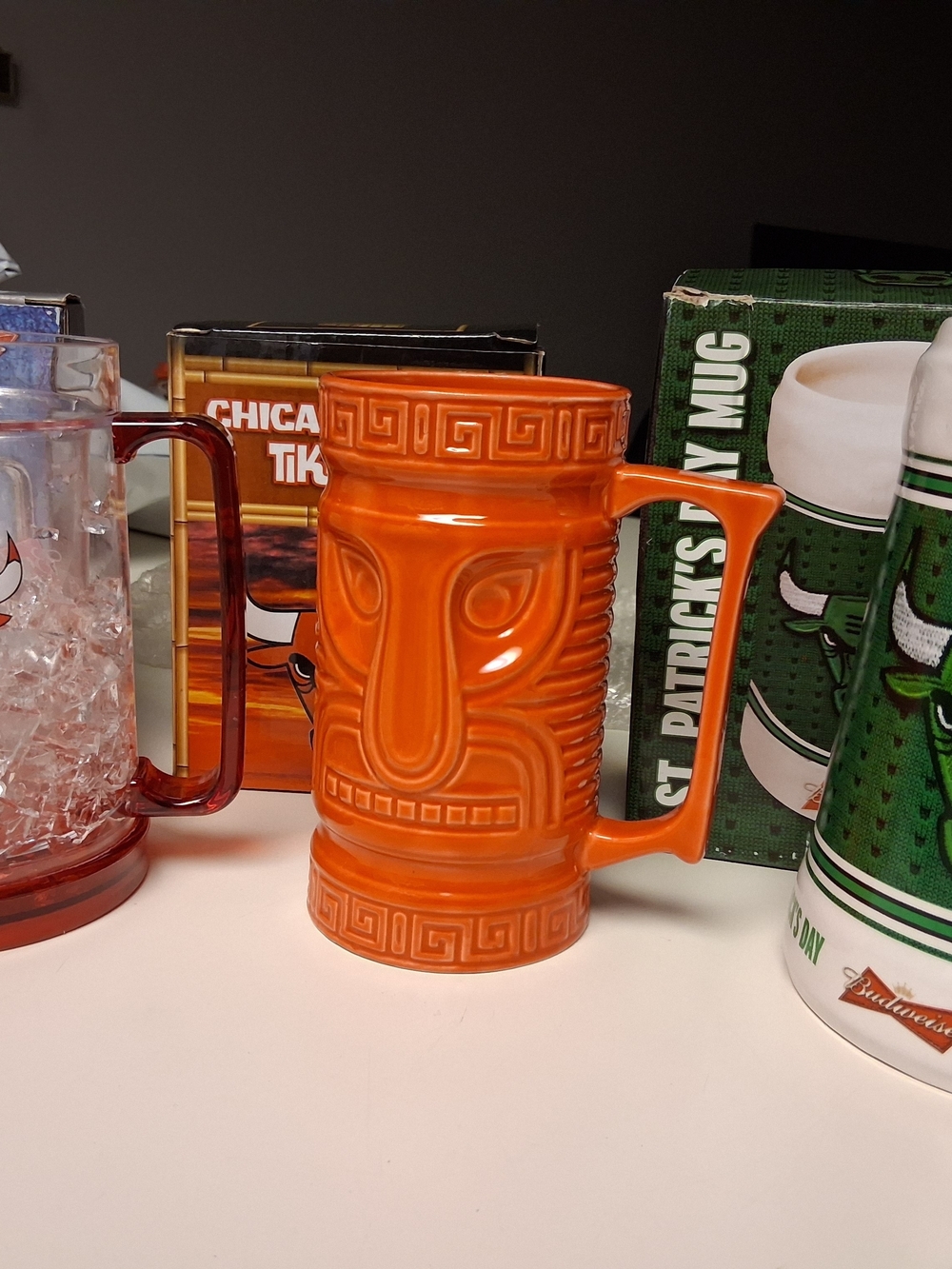 Set Of 3 Collectable Bulls Mugs